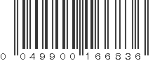 UPC 049900166836