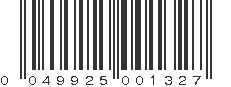 UPC 049925001327