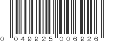 UPC 049925006926