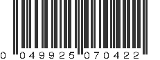 UPC 049925070422