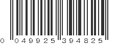 UPC 049925394825