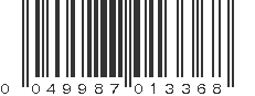 UPC 049987013368