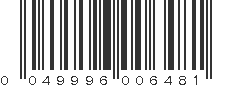 UPC 049996006481