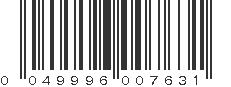 UPC 049996007631