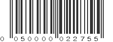 UPC 050000022755