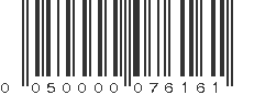 UPC 050000076161