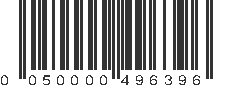 UPC 050000496396