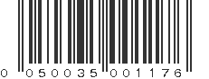 UPC 050035001176