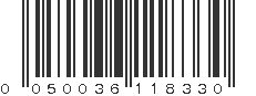 UPC 050036118330