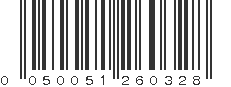 UPC 050051260328