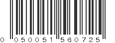 UPC 050051560725