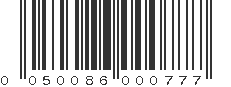 UPC 050086000777