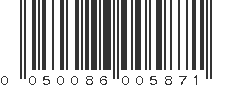 UPC 050086005871