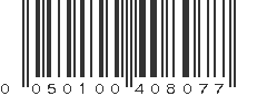 UPC 050100408077