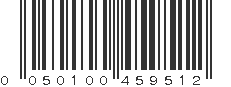 UPC 050100459512