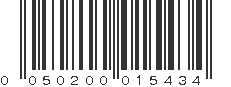 UPC 050200015434