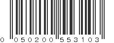 UPC 050200553103