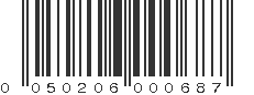 UPC 050206000687