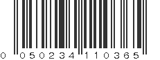 UPC 050234110365