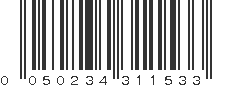 UPC 050234311533