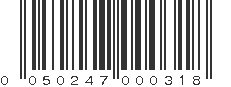 UPC 050247000318