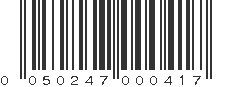 UPC 050247000417