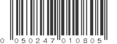 UPC 050247010805