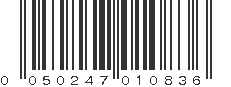 UPC 050247010836