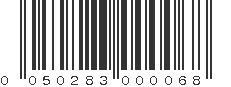 UPC 050283000068