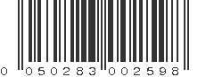 UPC 050283002598