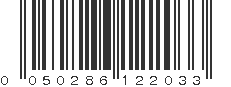 UPC 050286122033