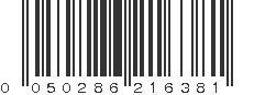 UPC 050286216381