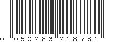 UPC 050286218781