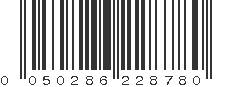UPC 050286228780
