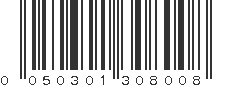 UPC 050301308008