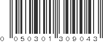 UPC 050301309043