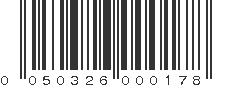 UPC 050326000178