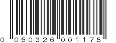 UPC 050326001175