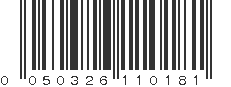 UPC 050326110181