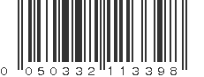 UPC 050332113398