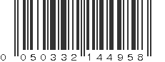 UPC 050332144958