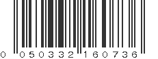 UPC 050332160736