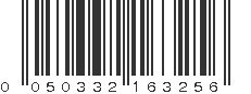 UPC 050332163256