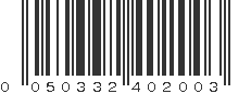 UPC 050332402003