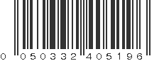 UPC 050332405196