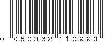 UPC 050362113993