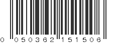 UPC 050362151506