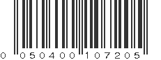 UPC 050400107205