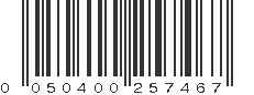 UPC 050400257467