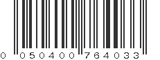 UPC 050400764033